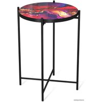 Журнальный столик Sheffilton SHT-CT8-3 (амарантовый/черный муар)