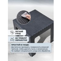 Садовый стол Mega-Plast Bistro (антрацит)