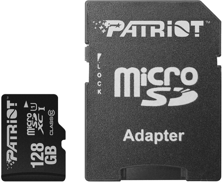 

Карта памяти Patriot microSDXC LX Series (Class 10) 128GB + адаптер [PSF128GMCSDXC10]