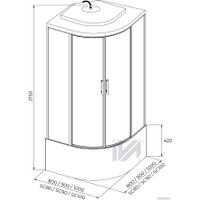 Душевая кабина IVA SC90CM