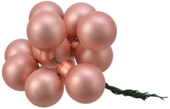 Елочная игрушка GreenDeco На проволоке 713561 (144шт, терракотовый матовый)