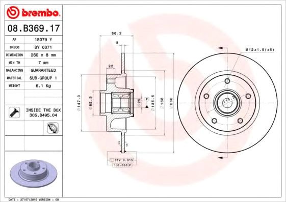 

Brembo 08B36917