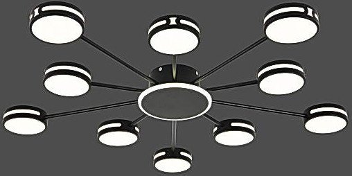 

Припотолочная люстра Aitin Pro L77119/10+1A1 (черный)