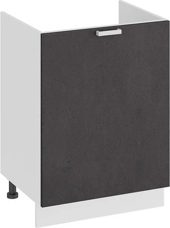 

Шкаф напольный Трия Гранита 1Н6М с одной дверью (белый/бетон графит)