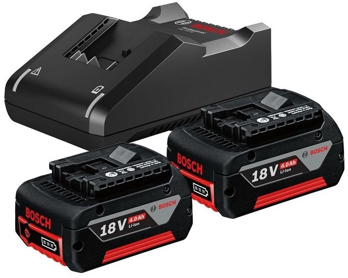 

Аккумулятор с зарядным устройством Bosch 1600A019S1 (18В/2x4 Ah + 18-40В)