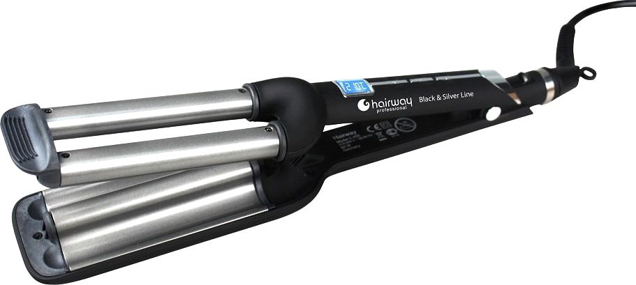 

Круглая плойка Hairway Black & Silver Line 04011