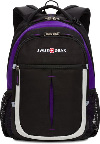 Школьный рюкзак SwissGear SA13852915 (черный/фиолетовый/серебристый)
