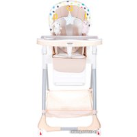 Высокий стульчик Martin Noir Nula Lux (Beige Marble) 0+