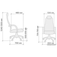 Офисное кресло Everprof Atlant Chrome (натуральная кожа, бежевый)