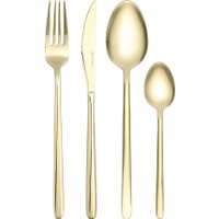 Набор столовых приборов Liberty Jones Pure LJ0000419 (16 предметов, золотистый глянцевый)