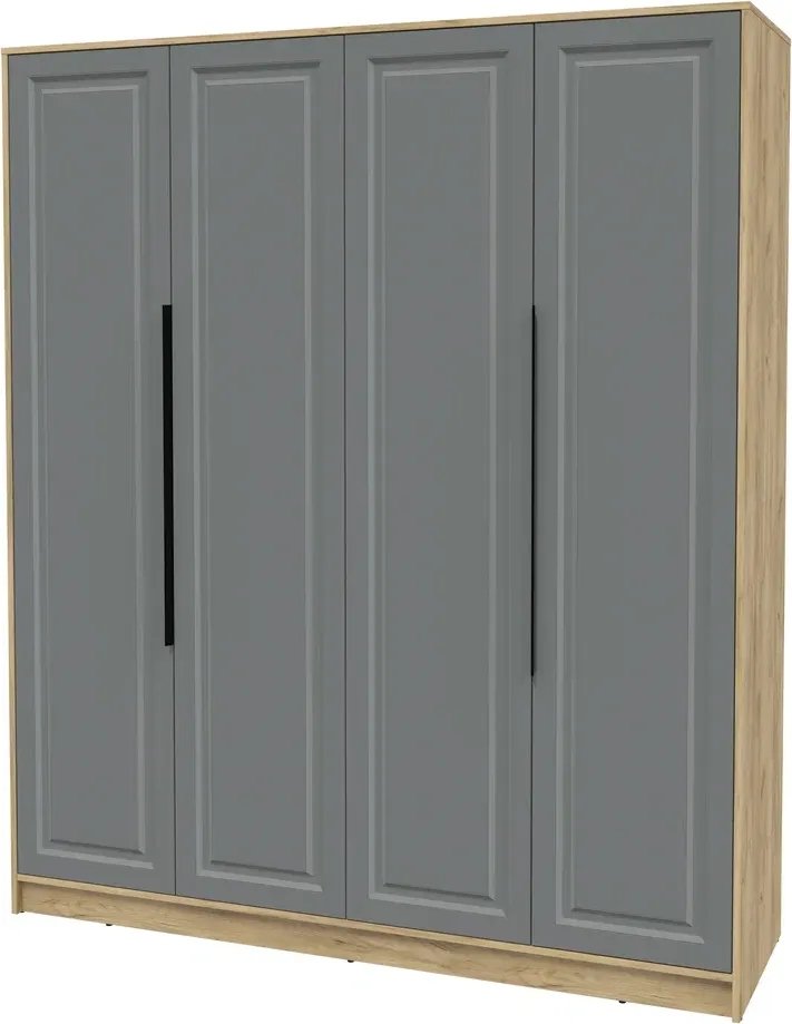 

Шкаф распашной Интерлиния Концепт КТ-Ш4 Деко (дуб золотой/серый)