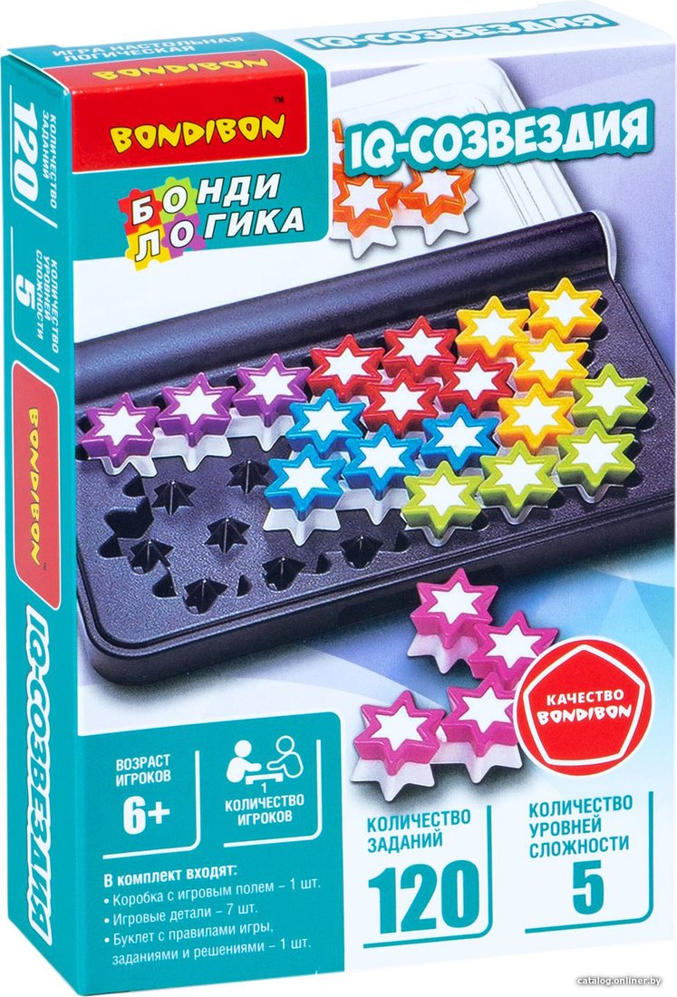 Настольная игра Bondibon БондиЛогика IQ-Созвездия ВВ5958