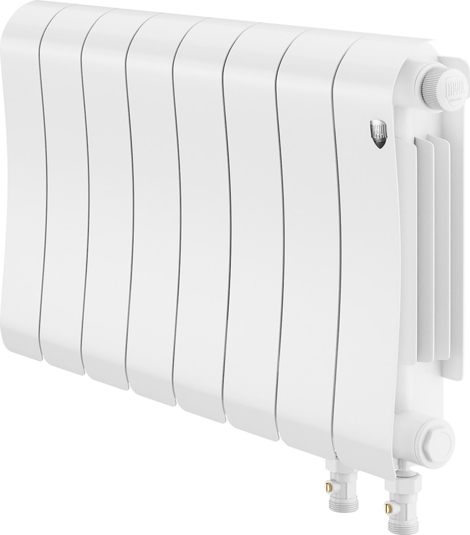

Биметаллический радиатор Royal Thermo Infinity 300 Bianco Traffico VR80 - 8 секций
