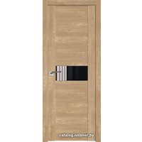 Межкомнатная дверь ProfilDoors 2.05XN L 40x200 (каштан натуральный, стекло lacobel черный лак)