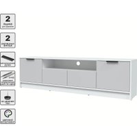 Тумба Интерлиния ТВ Концепт КТ-ТВ4-50 (серый/белый платинум)