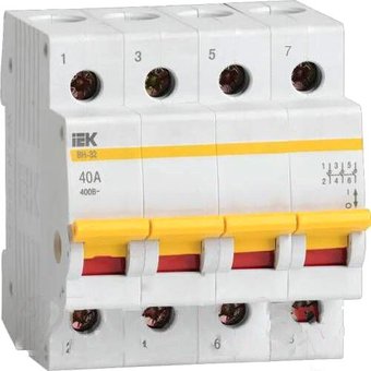 Выключатель нагрузки IEK ВН-32 4Р 40А MNV10-4-040