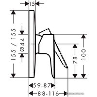 Смеситель Hansgrohe Talis E 71765700 (белый матовый)