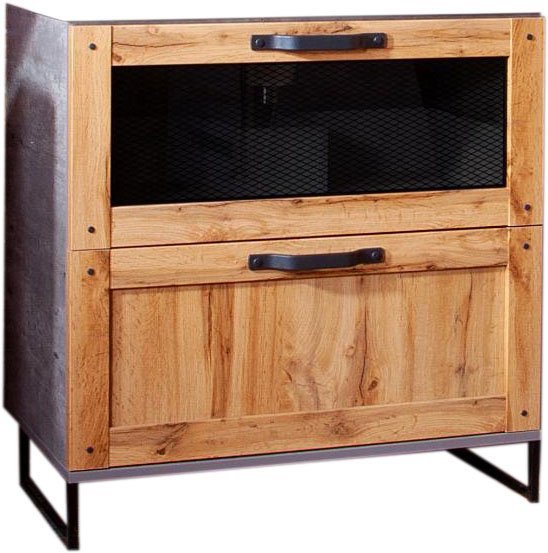 

Бриклаер Тумба под умывальник Лофт 80 (дуб золотой/метрополитен грей)