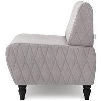 Интерьерное кресло MONOFIX Буно кресло (велюр/серый/бежевый №4)