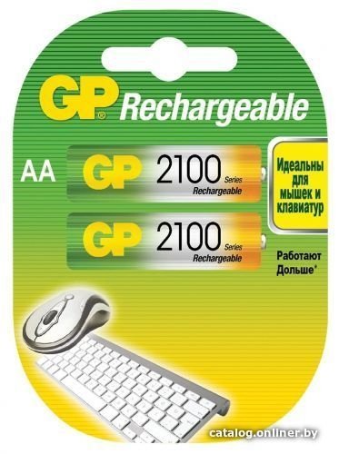 Аккумулятор GP AA 2100mAh 2 шт.