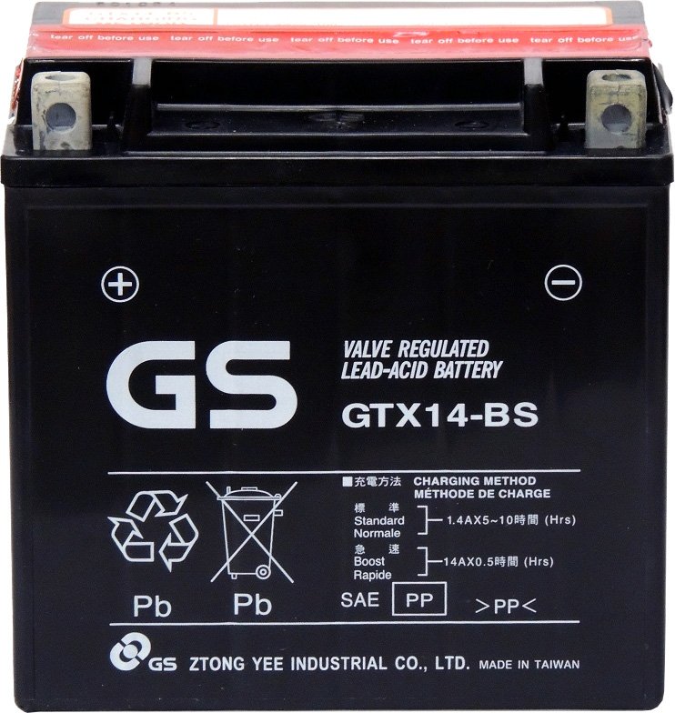

Мотоциклетный аккумулятор GS Yuasa GTX14-BS (12 А·ч)