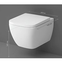 Унитаз подвесной AM.PM Master Fit IS100201.901701 (белый глянцевый, с кнопкой смыва)