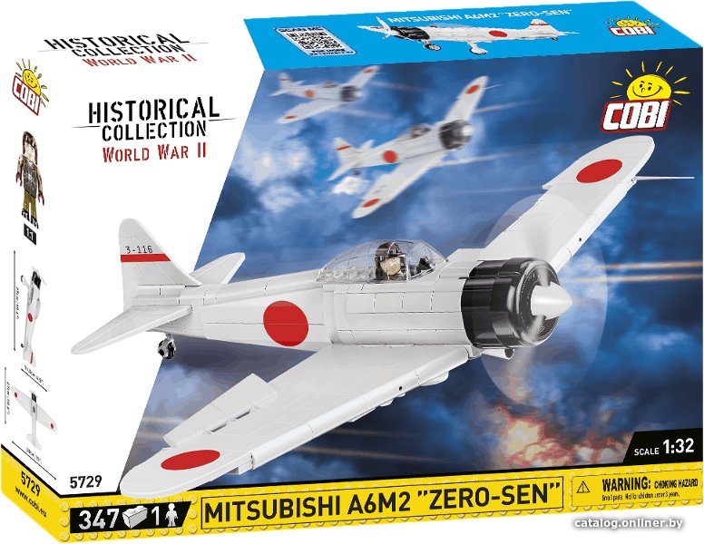 Конструктор Cobi World War II 5729 Mitsubishi A6M2 Zero-Sen