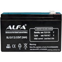 Аккумулятор для ИБП ALFA SL12-7.2 (12V-7.2Ah)