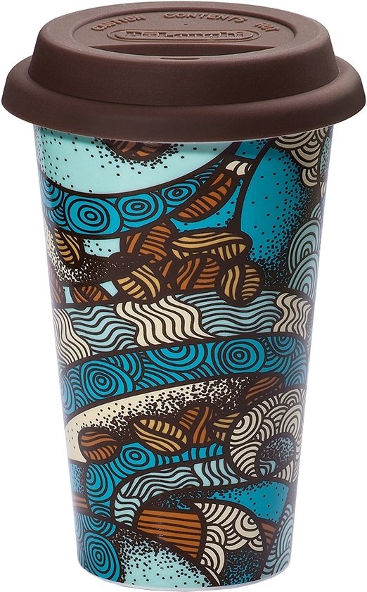 

Многоразовый стакан DeLonghi DLSC055 0.3л (бирюзовый/коричневый)