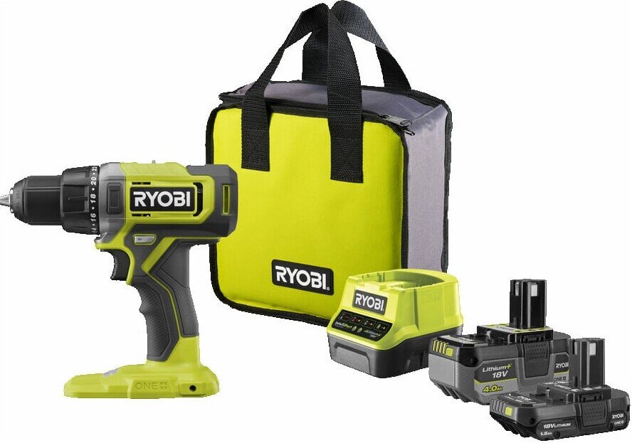 

Дрель-шуруповерт Ryobi RDD18-2C415S 5133005612 (с 2-мя АКБ, сумка)