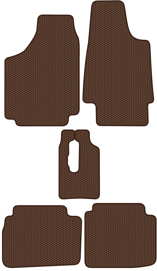

Комплект ковриков для авто Alicosta Лада Нива 21214 I (suv) 1997 - 2019 (коричневый, сота)
