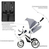 Универсальная коляска BEBETTO Magnum (3 в 1, 230, белая рама)