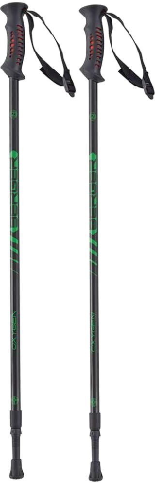 

Палки для скандинавской ходьбы Berger Oxygen 77-135 (черный/зеленый)