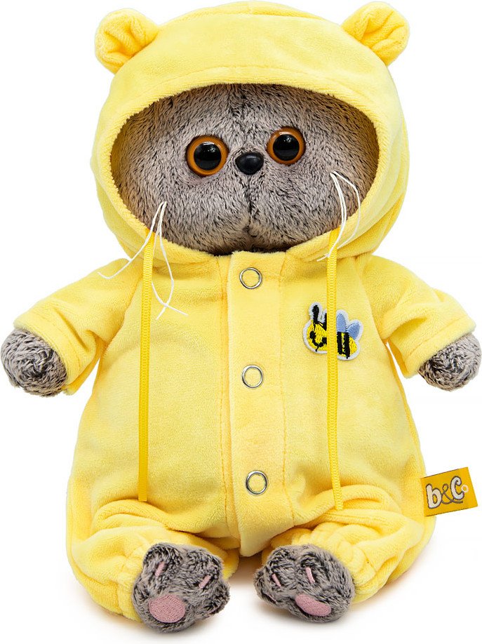 

Классическая игрушка BUDI BASA Кот Басик Baby в кигуруми с пчелкой 10892856