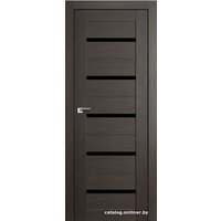 Межкомнатная дверь ProfilDoors 7X 90x200 (грей мелинга/стекло триплекс черный)