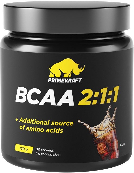 

BCAA Prime Kraft BCAA 2:1:1 (150г, кола)