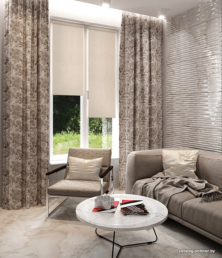 Мини рулонные шторы Legrand Ривера 47x175 (жемчужный)
