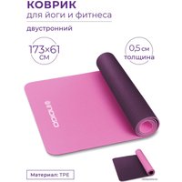 Коврик Indigo TPE IN106 (розовый/фиолетовый)