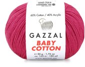 Baby cotton 3411 50 г 165 м (фуксия)