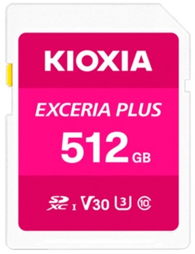 

Карта памяти Kioxia Exceria Plus SDXC LNPL1M512G 512GB