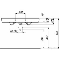 Умывальник Laufen PRO 813958 105x48