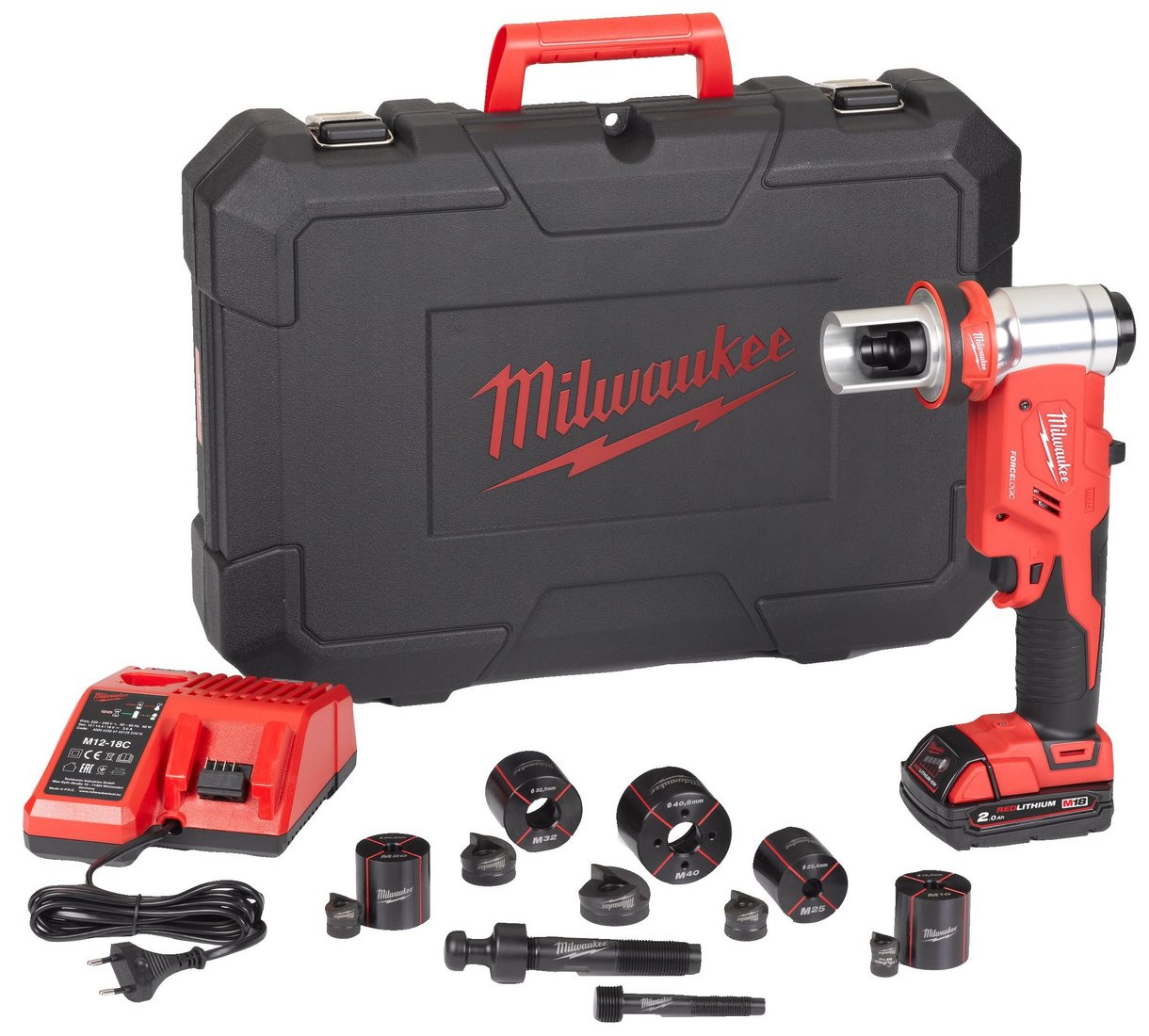 

Пробойник Milwaukee M18 HKP-201CA Force Logic 4933451204 (с 1-им АКБ, кейс)