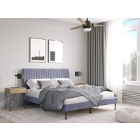 Кровать НК-Мебель Novel 160x200 26011192 (велюр светло-серый)