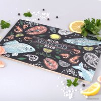 Разделочная доска Мультидом Рыбное ассорти МТ18-22