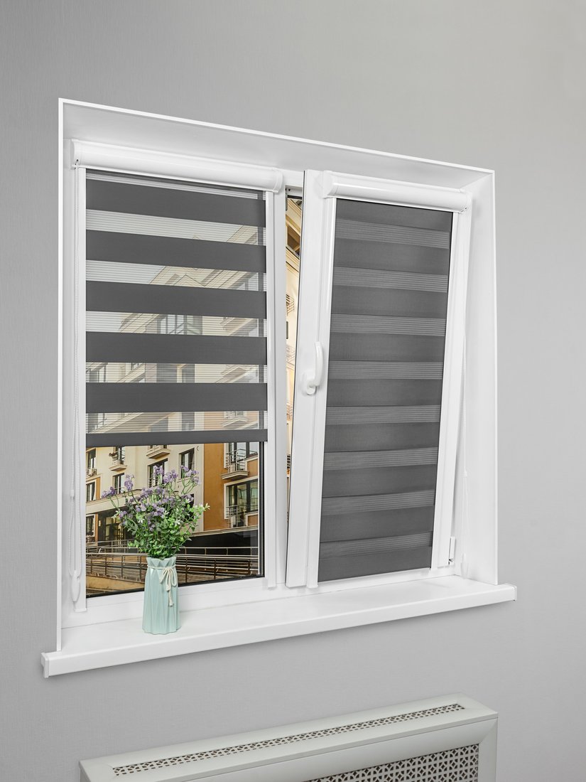 

Шторы день-ночь Sundays Home UNI-2 LB 11-10 61х160 (серый, левая)