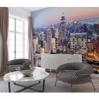Фотообои ФабрикаФресок Вечерний Нью-Йорк. Вечерний Город 1123270 (300x270)