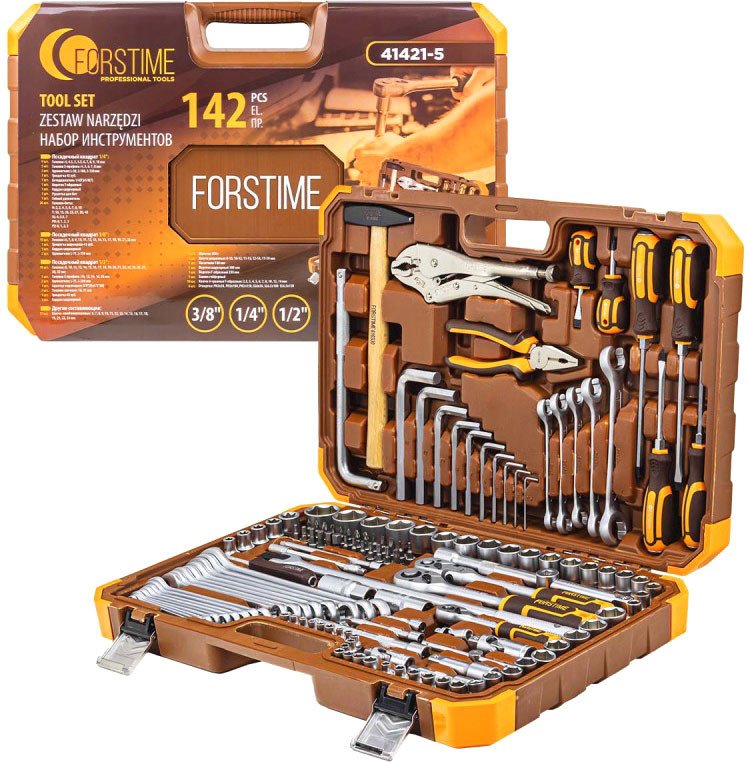 

Набор домашнего мастера Forstime FT-41421-5 (142 предмета)