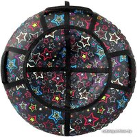 Тюбинг Hubster Люкс Pro S 110 см (звезды черные)