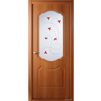 Межкомнатная дверь Belwooddoors Перфекта 60 см (стекло, экошпон, орех миланский/мателюкс 14)