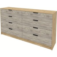 Комод Интерлиния Концепт КТ-К197 (дуб серый/дуб золотой)